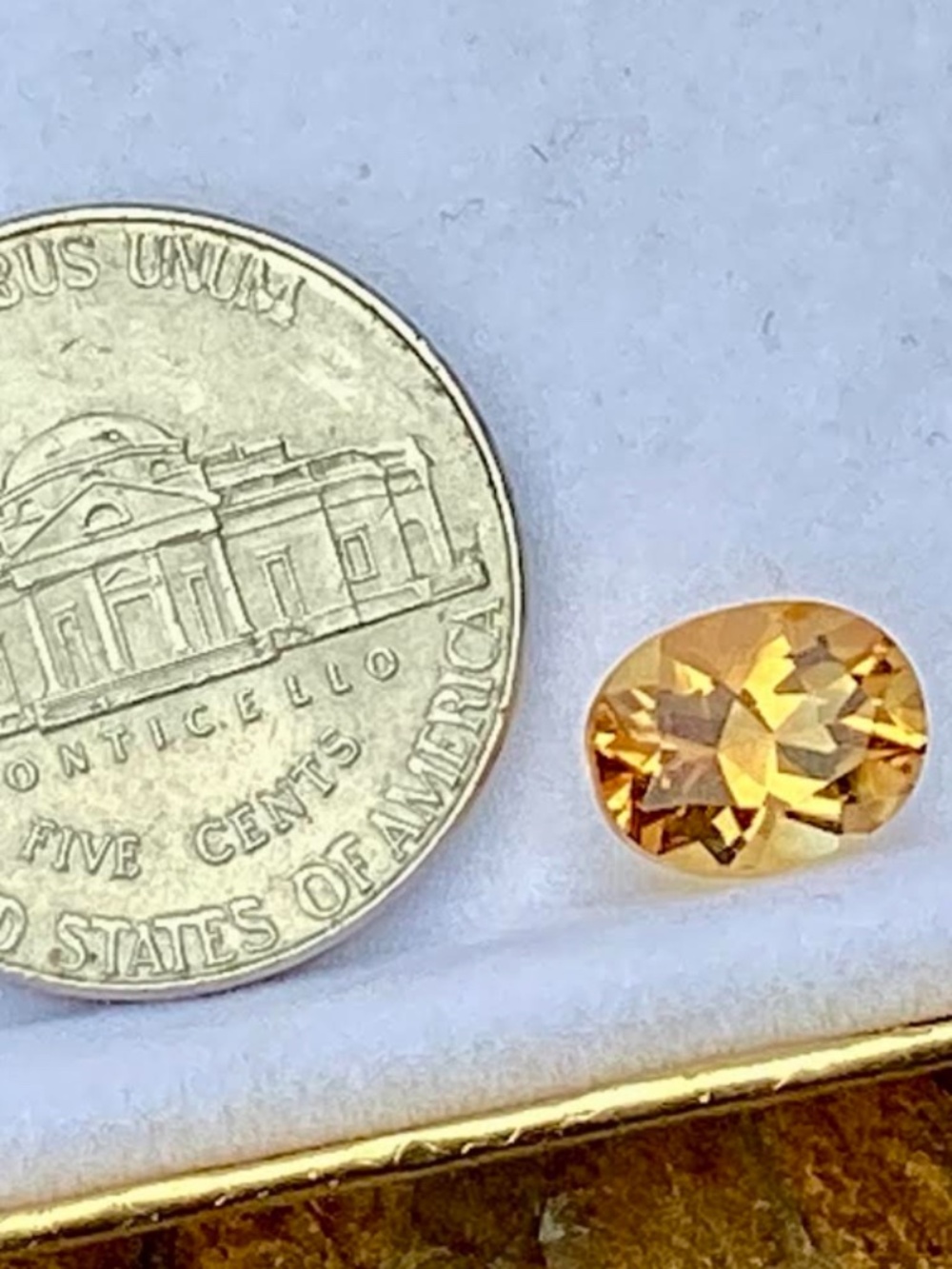 1.9 Carat Oval Citrine, NWT, 8x6mm